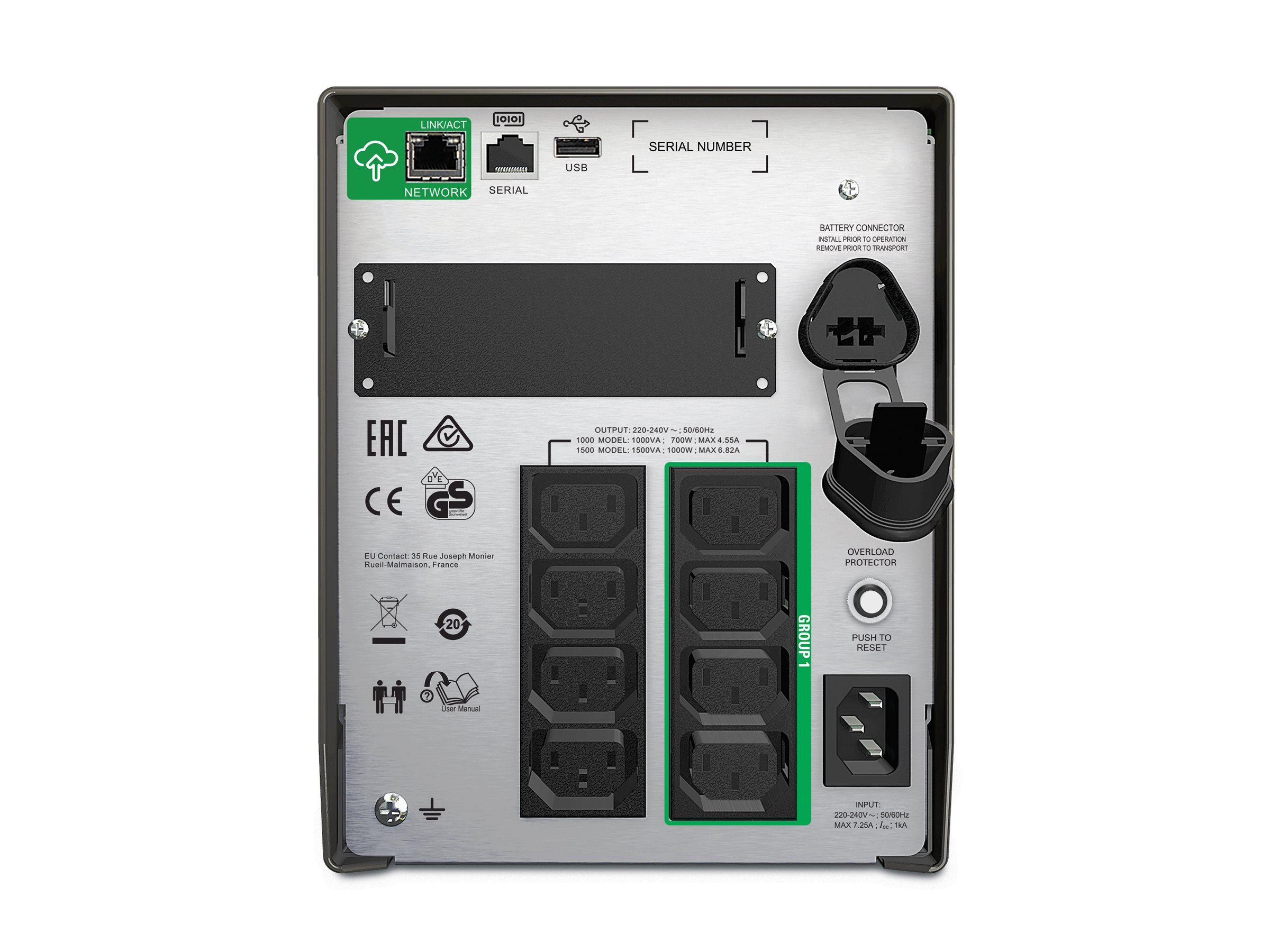 APC SmartConnect UPS SMT 1500 VA Tower - Pilt 5
