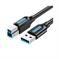 CABLE USB2.0 MALE TO MALE/5M BLACK COQBJ VENTION - Pilt 2