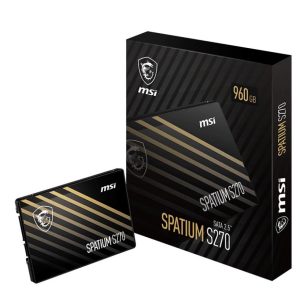 SSD|MSI|SPATIUM S270|960GB|SATA|3D NAND|Write speed 450 MBytes/sec|Read speed 500 MBytes/sec|2,5"|TBW 500 TB|MTBF 2000000 hours|S78-440P130-P83