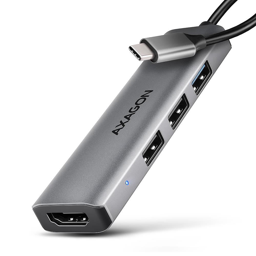 I/O HUB USB-C 4IN1/0.15M HMC-H3A AXAGON — изображение 79