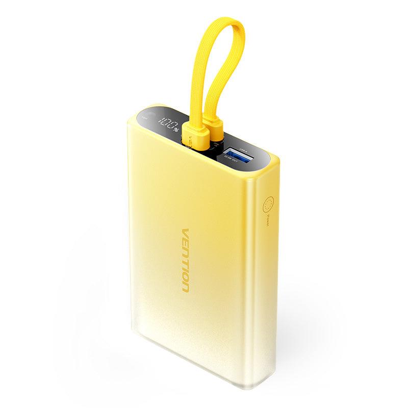 POWER BANK USB 10000MAH 22.5W/YELLOW FHZY0 VENTION — изображение 5