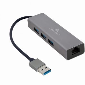 I/O ADAPTER USB3 TO LAN RJ45/3xUSB3 A-AMU3-LAN-01 GEMBIRD