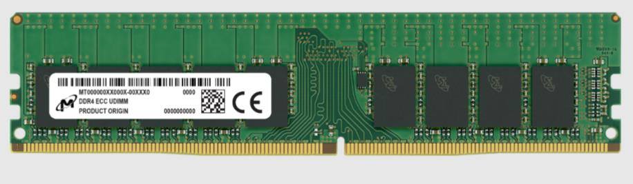 Server Memory Module|MICRON|DDR4|16GB|UDIMM/ECC|3200 MHz|CL 22|1.2 V|MTA18ASF2G72AZ-3G2R1R — изображение 3