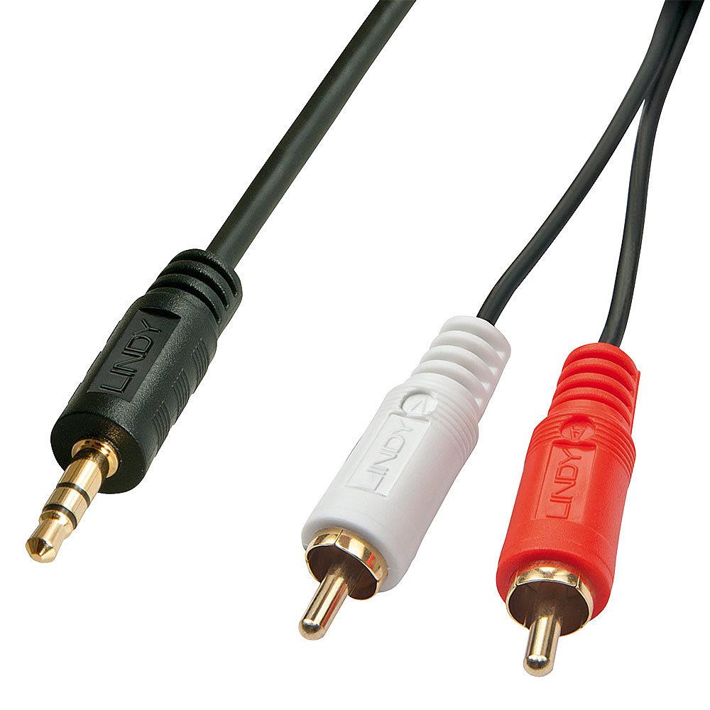 CABLE AUDIO 2XRCA/3.5MM M/M 1M/35680 LINDY - Image 3