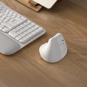 MOUSE USB WRL LIFT RIGHT/WHITE 910-006475 LOGITECH