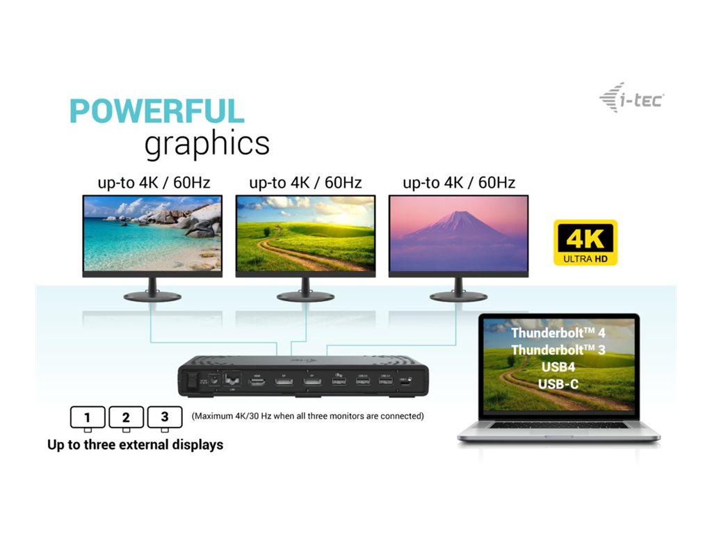 I-TEC USB-C Tripledock PD 100W - Pilt 7
