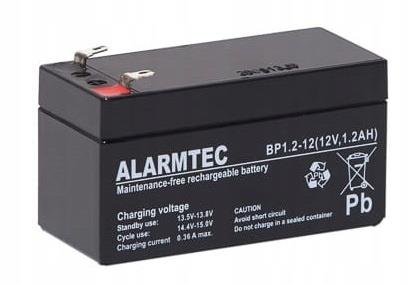 BATTERY 12V 1.2AH VRLA/BP1.2-12 ALARMTEC EMU — изображение 5