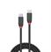 CABLE USB3.2 C-C 0.5M/BLACK 36905 LINDY - Pilt 2
