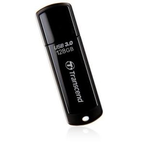 MEMORY DRIVE FLASH USB3 128GB/BLACK TS128GJF700 TRANSCEND