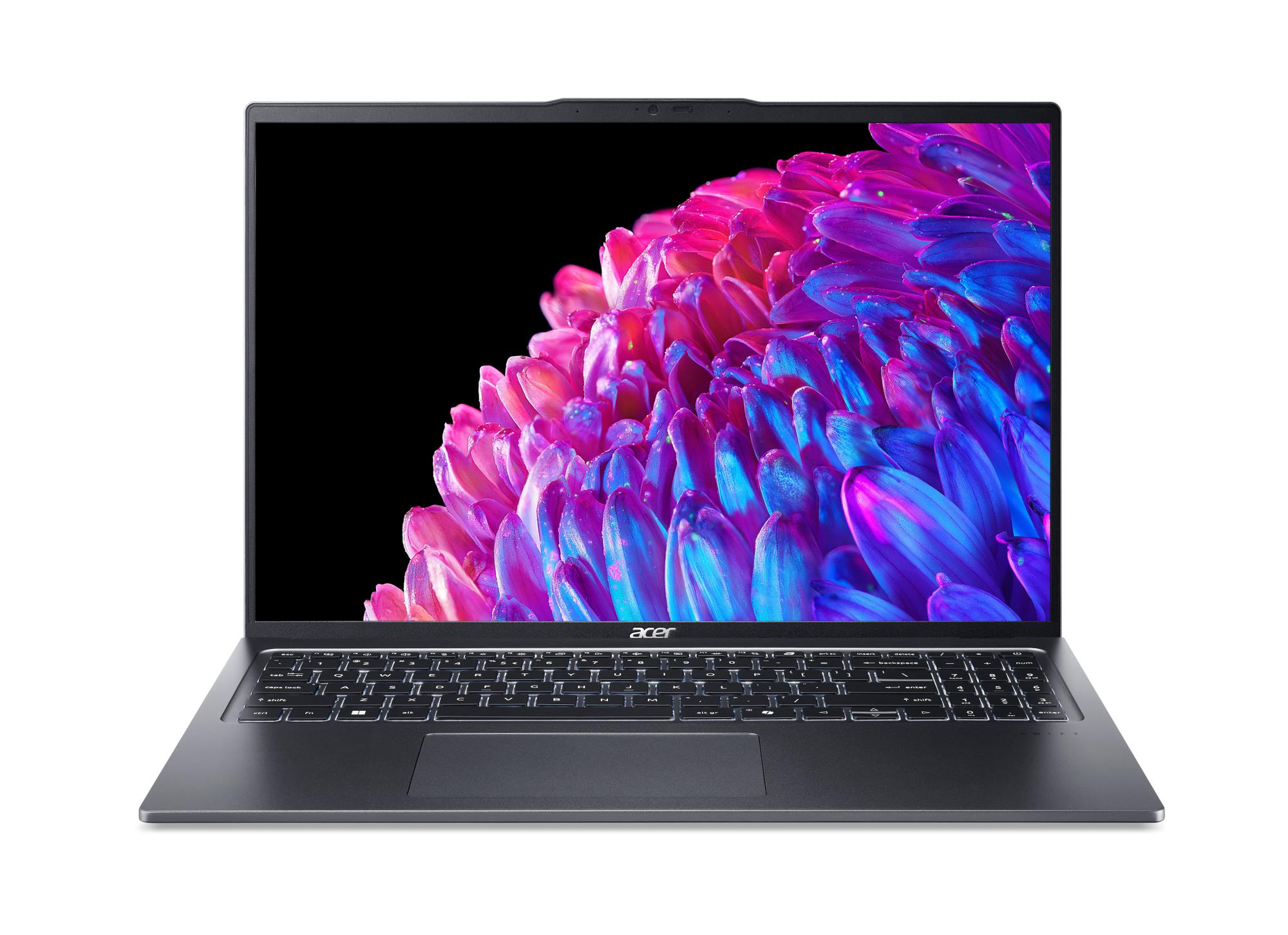 Notebook|ACER|Swift|Go 16|SFG16-72-51ZQ|CPU Core Ultra|u5-125U|2100 MHz|16"|3200x2000|RAM 32GB|LPDDR5x|SSD 512GB|Intel ARC Graphics|Integrated|ENG|Card Reader microSD|1.6 kg|NX.KWNEL.001