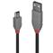 CABLE USB2 A TO MINI-B 0.5M/ANTHRA 36721 LINDY - Image 2