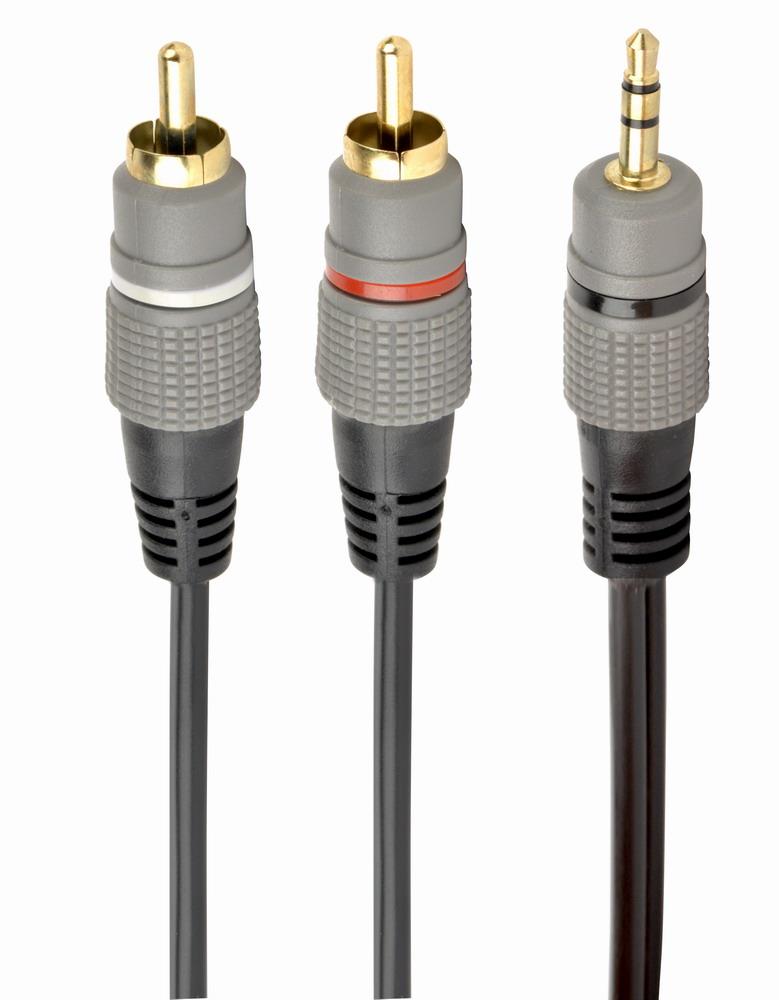 CABLE AUDIO 3.5MM TO 2RCA 1.5M/GOLD CCA-352-1.5M GEMBIRD - Image 3