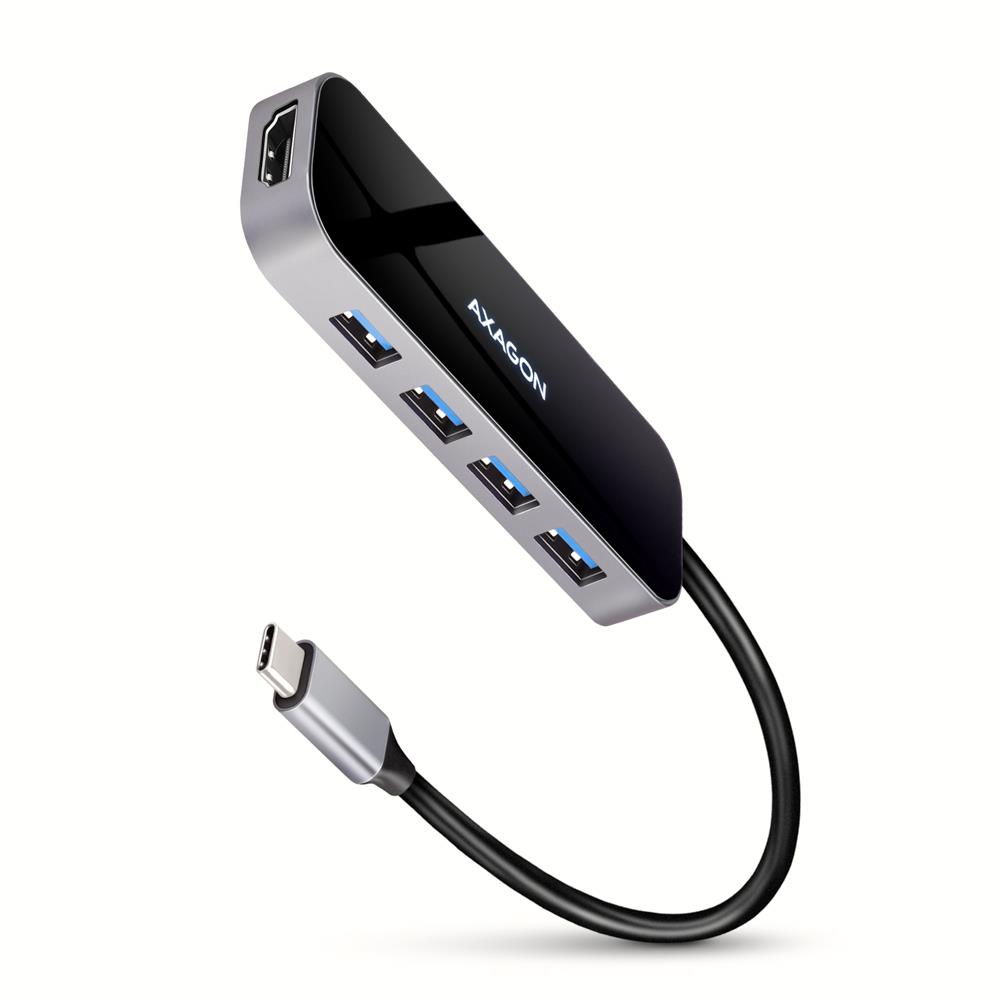 I/O HUB USB-C 6IN1/0.2M HMC-6H4A AXAGON — изображение 3