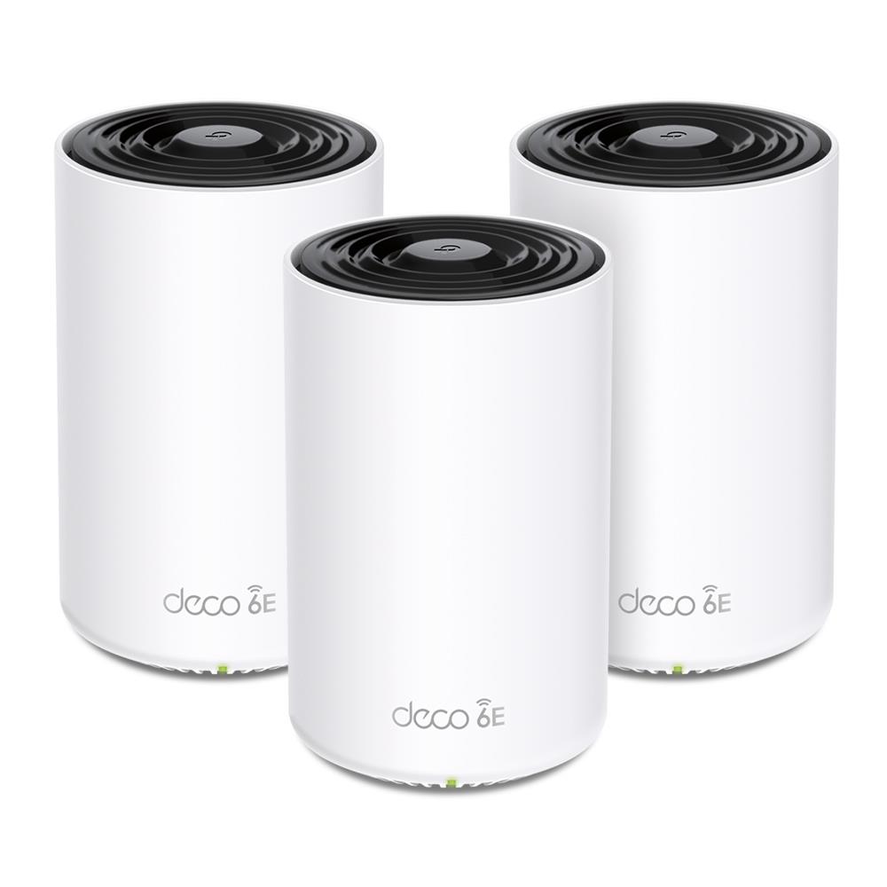 Wireless Router|TP-LINK|Wireless Access Point / Router|2-pack|5400 Mbps|Mesh|Wi-Fi 6e|2x10/100/1000M|1x2.5GbE|LAN WAN ports 3|Number of antennas 4|DECOXE75PRO(3-PACK)