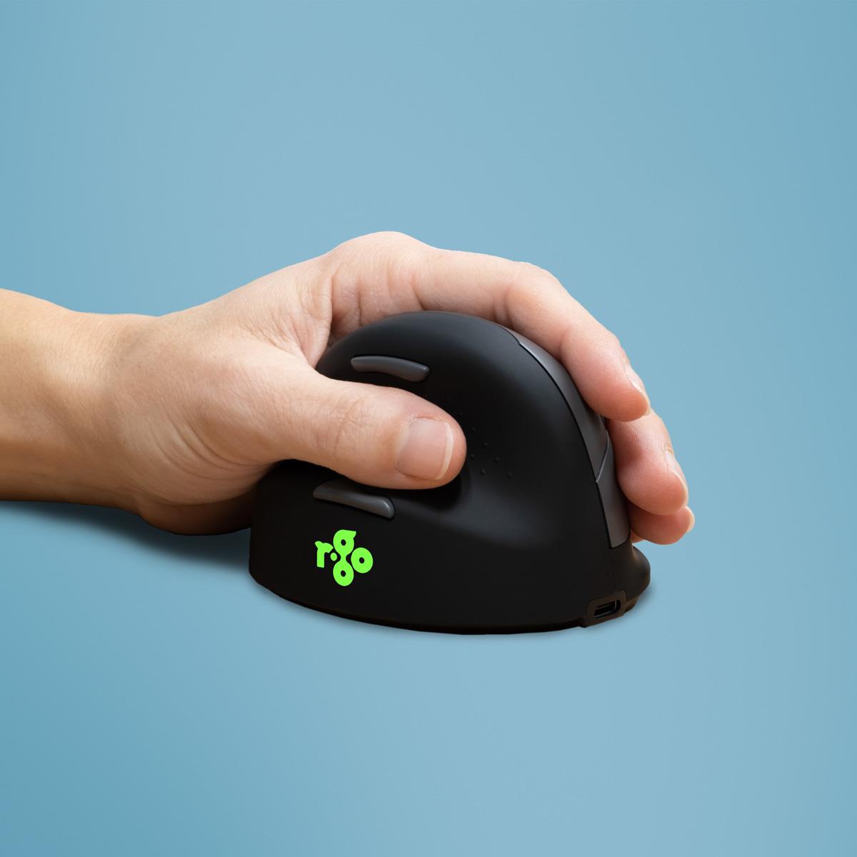 MOUSE USB OPTICAL WRL/LEFT BLACK RGOHEWLL R-GO TOOLS - Image 21