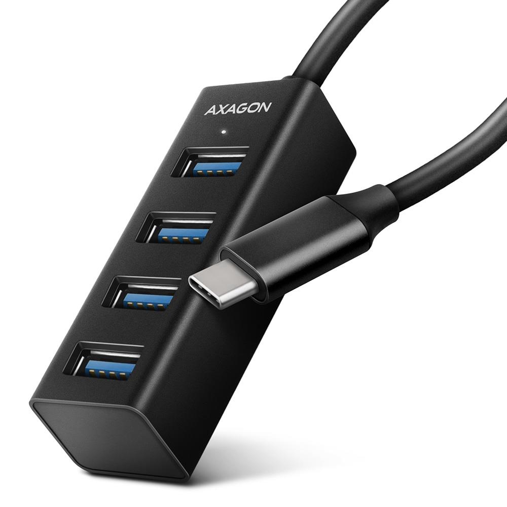 I/O HUB USB-C 4PORT MINI/0.2M HUE-M1C AXAGON — изображение 3