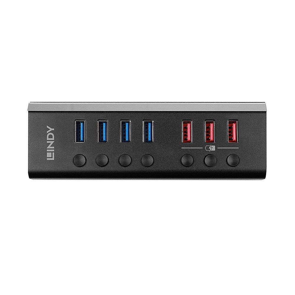 I/O HUB USB3 4PORT+3CHARGE/43371 LINDY — изображение 3