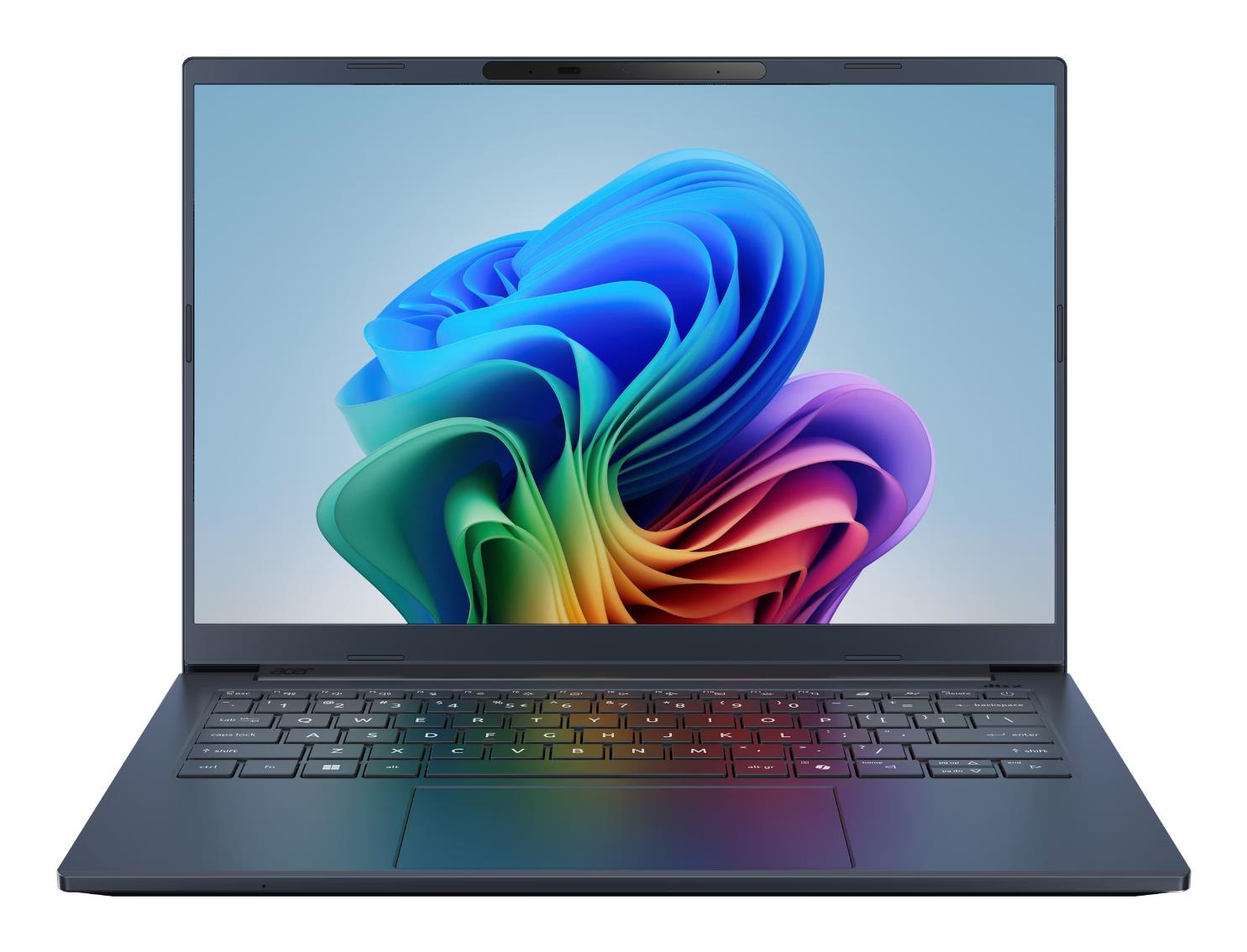 Notebook|ACER|Aspire|Aspire 14 A|CPU Qualcomm Snapdragon|X1-26-100|3 GHz|14 "|1920 x 1200 pixels|RAM 16 GB|LPDDR5x-SDRAM|SSD 512 GB|Discrete graphics Not available|On-board graphics Yes|OS installed Windows 11 Home|Colour Blue|Weight 1.26 kg|NX.JP3EL.001 - Pilt 3