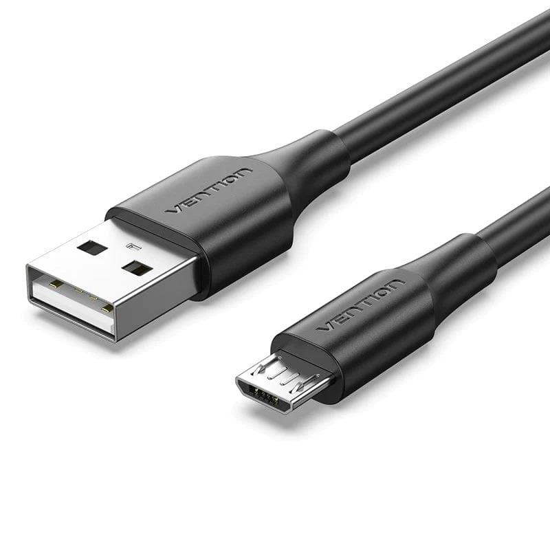 CABLE USB2.0 TO MICRO-B/2M BLACK CTIBH VENTION - Pilt 3