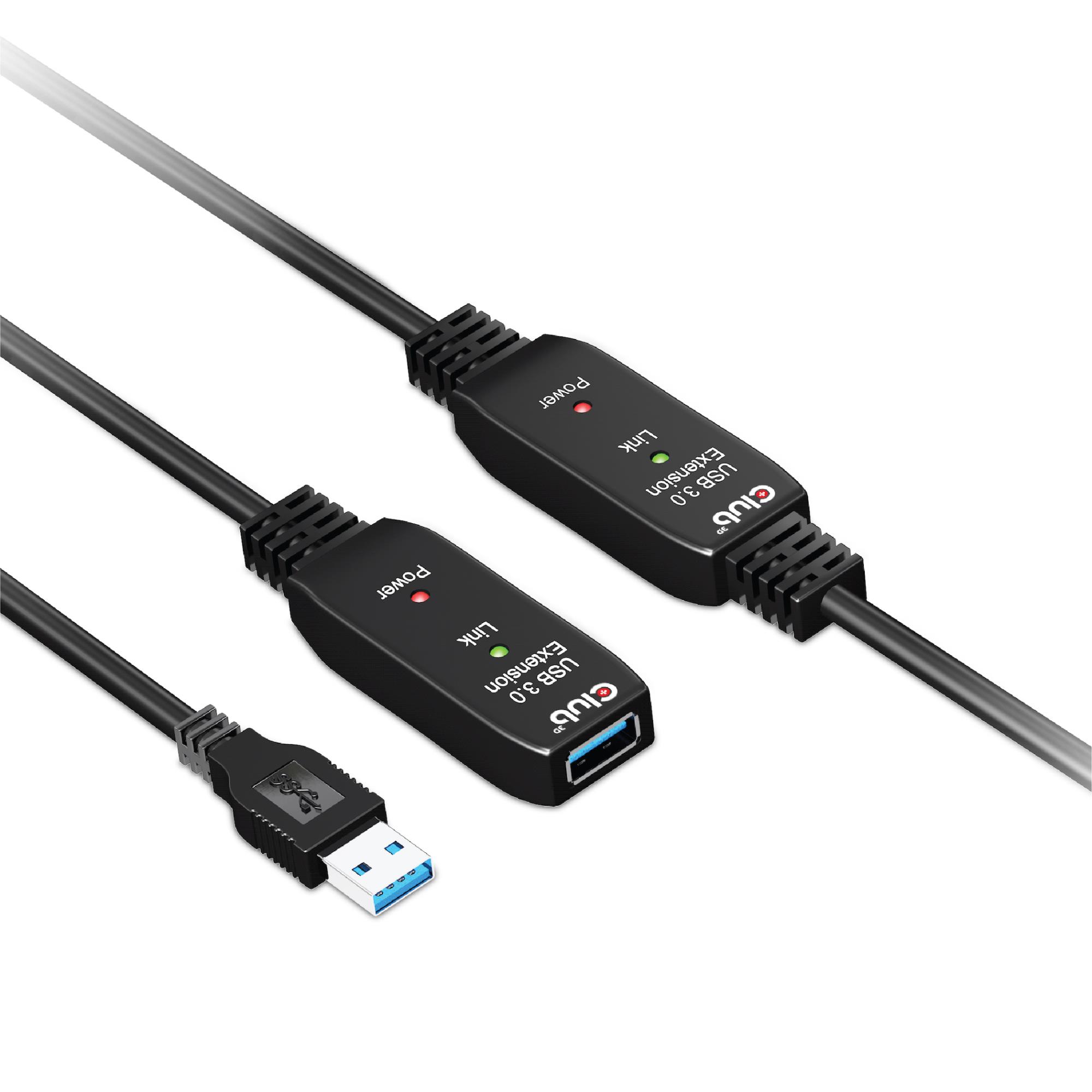 CABLE USB3.2 REPEATER 10M/M/F CAC-1405 CLUB3D — изображение 3