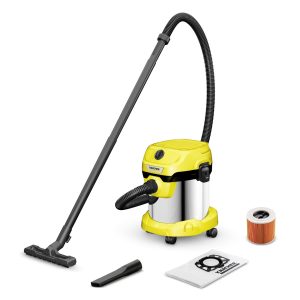 Tolmuimeja|KARCHER|Imemisvõimsus 220 AW|Sisendvõimsus 1000 W|Tolmumaht 15 L|Trummel-tolmuimeja|Puhastustüüp Märg ja kuiv|Tolmumahuti Tolmukott|Värv Must/kollane|1.628-054.0