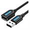 CABLE USB2.0 MALE TO FEMALE/1M BLACK CBIBF VENTION — изображение 2