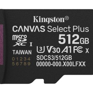 MEMORY MICRO SDXC 512GB UHS-I/SDCS3/512GBSP KINGSTON
