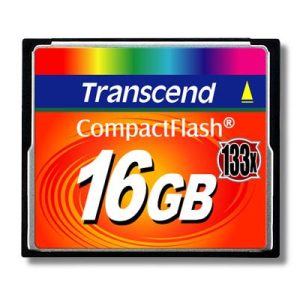 MEMORY COMPACT FLASH 16GB/133X TS16GCF133 TRANSCEND