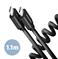 CABLE USB-C TO USB-C 1.1M 60W/TWISTER BLK BUCM-CM20TB AXAGON — изображение 2