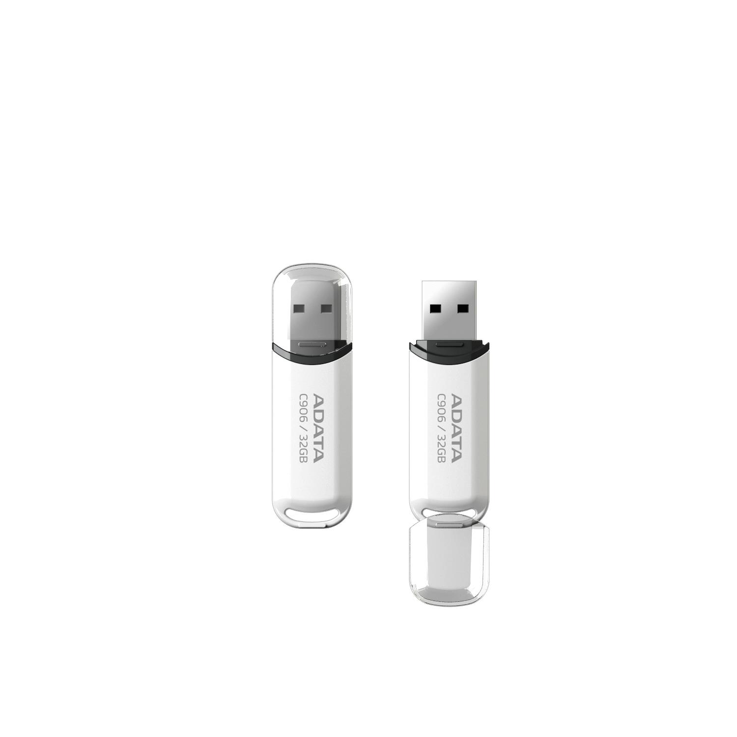 MEMORY DRIVE FLASH USB2 32GB/WHITE AC906-32G-RWH ADATA