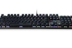 KEYBOARD GS101 BLACK/SILVER/MRGS101-UK MEDIARANGE