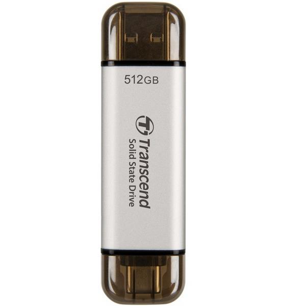 External SSD|TRANSCEND|ESD310|512GB|USB-C|USB|3D NAND|Write speed 900 MBytes/sec|Read speed 1050 MBytes/sec|TS512GESD310S