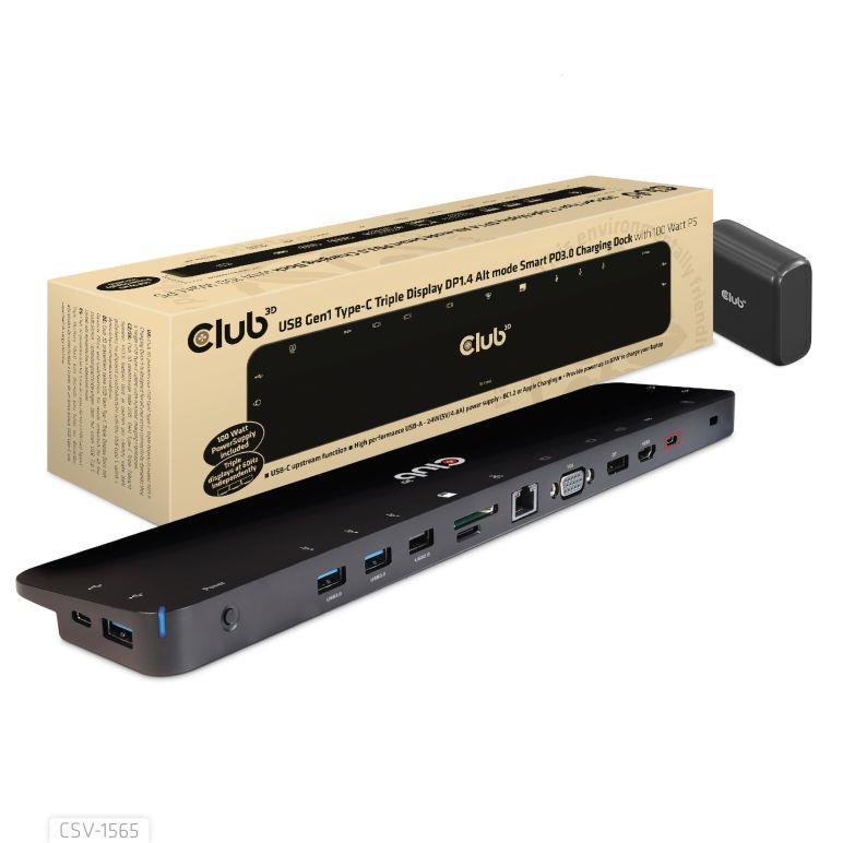 NB ACC DOCKING STATION/USB-C 100W CSV-1565 CLUB3D
