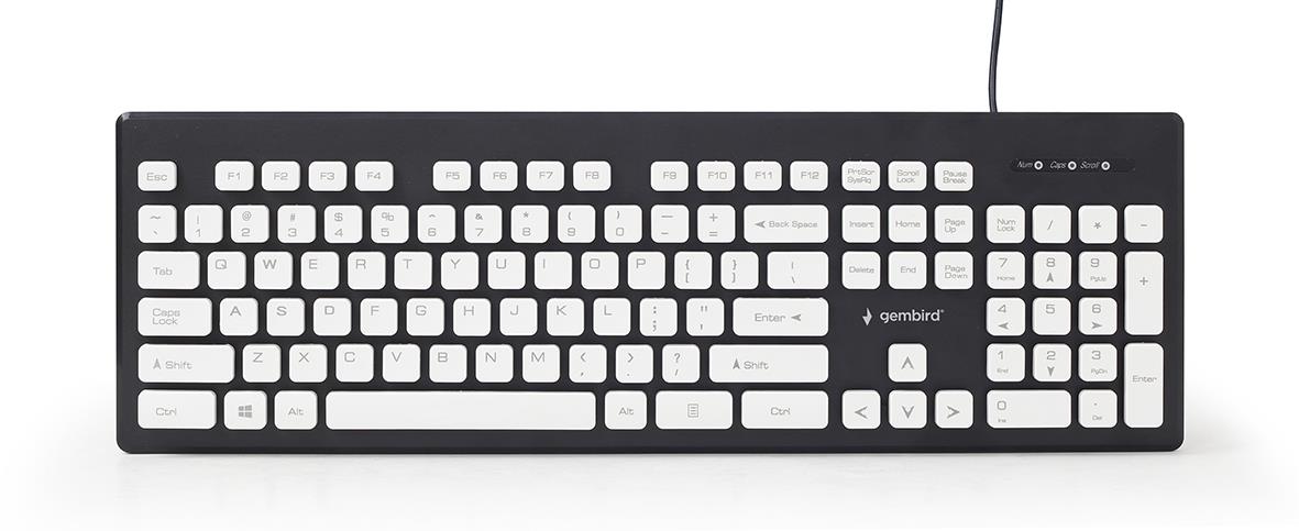 KEYBOARD CHOCOLATE USB ENG/BLACK KB-CH-01 GEMBIRD