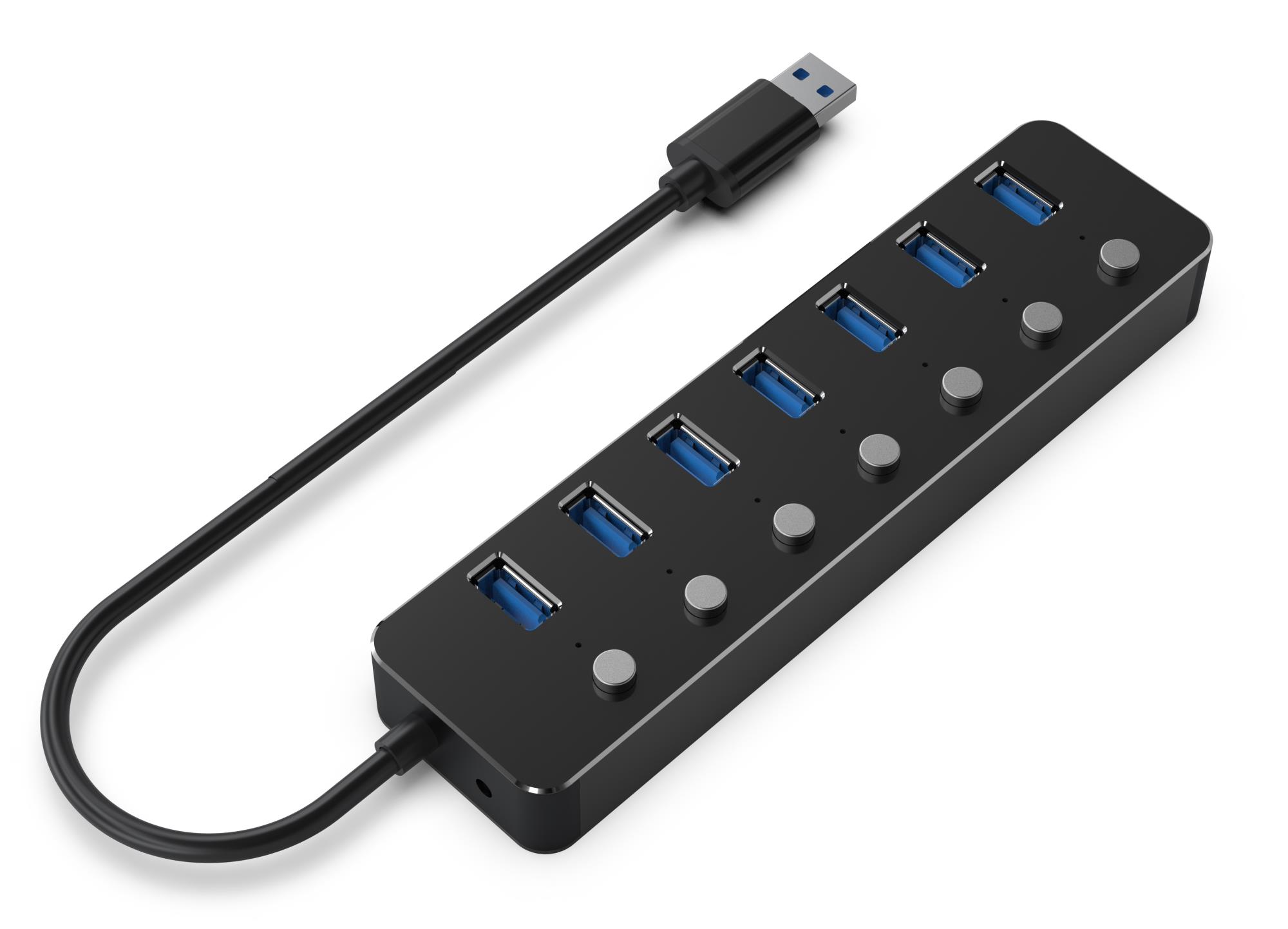 I/O HUB USB3 7PORT/UHB-U3P7P-01 GEMBIRD - Pilt 3