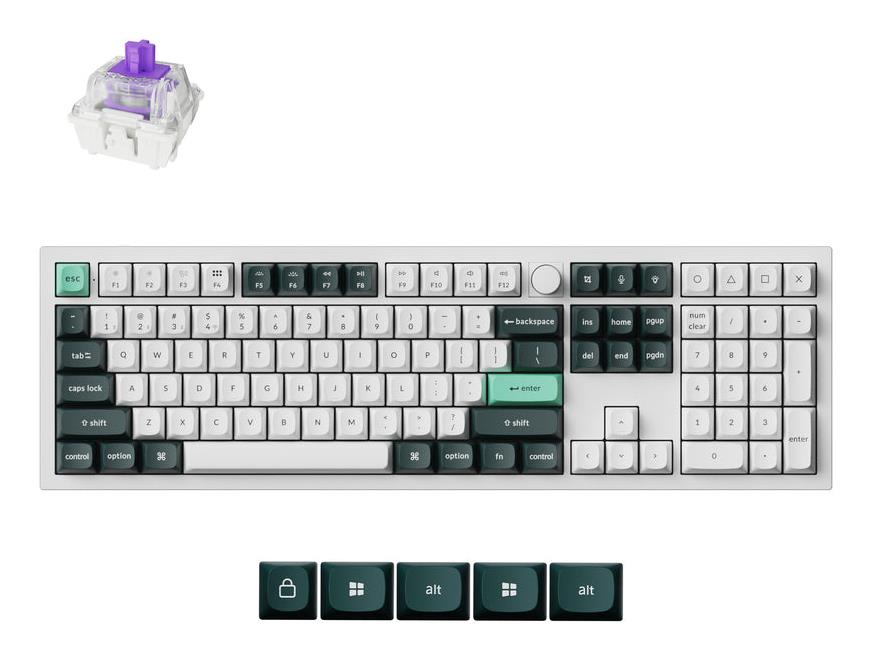 KEYBOARD WRL Q6 HE RGB/SHELL WHITE Q6H-P1 KEYCHRON - Image 3