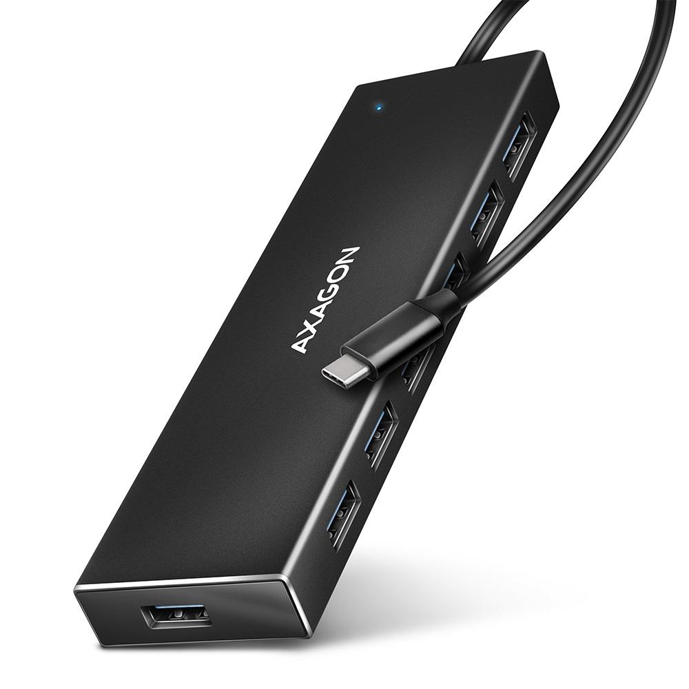 I/O HUB USB-C 7PORT FLAT/0.3M HUE-F7C AXAGON - Pilt 3