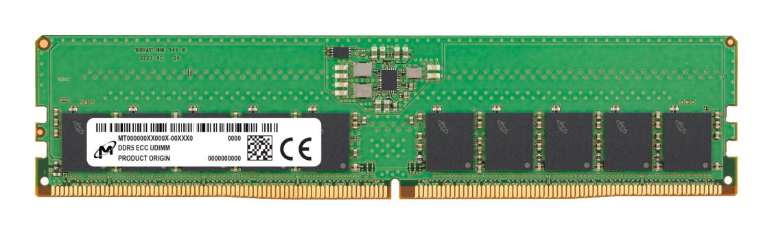 Server Memory Module|MICRON|DDR5|16GB|UDIMM/ECC|5600 MHz|CL 46|1.1 V|MTC10C1084S1EC56BR