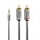 CABLE AUDIO 3.5MM TO PHONO/0.5M 35332 LINDY - Pilt 4