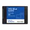 SSD|SANDISK|Blue SA510|POWERED BY SANDISK|250 GB|Serial ATA III|Write speed 440 MB/s|Read speed 555 MB/s|2.5"|100xTBW rating|MTBF 17500000 h|WDS250G3B0A - Pilt 2