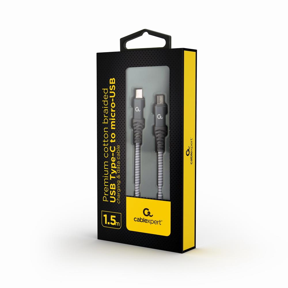 CABLE USB-C TO MICROUSB 1.5M/CC-USB2B-CMMBM-1.5M GEMBIRD — изображение 3