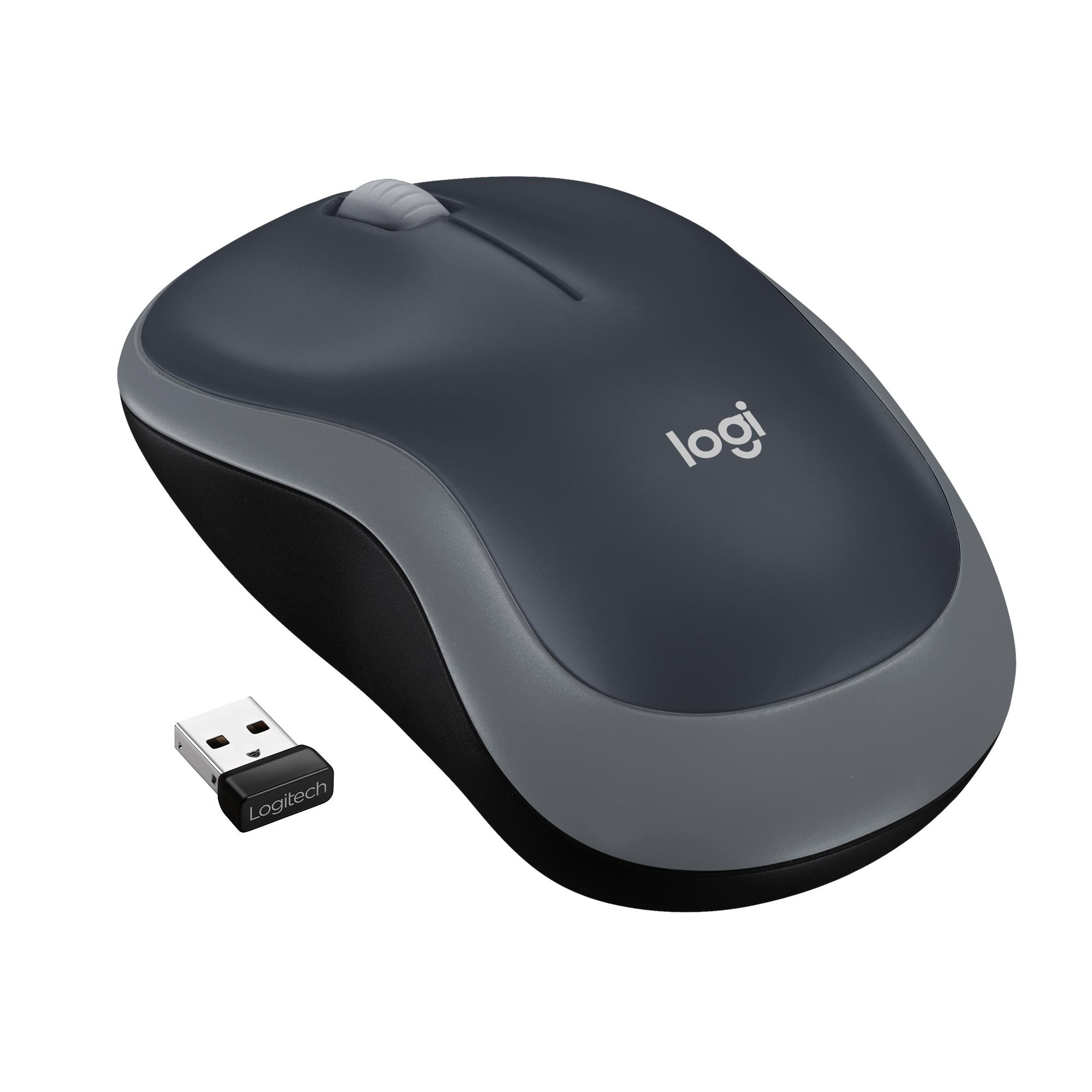 MOUSE USB OPTICAL WRL M185/SWIFT GREY 910-002235 LOGITECH - Pilt 5
