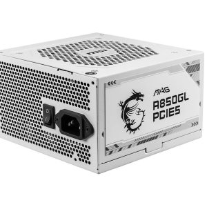 Power Supply|MSI|850 Watts|Efficiency 80 PLUS GOLD|PFC Active|MAGA850GLPCIE5WHITE