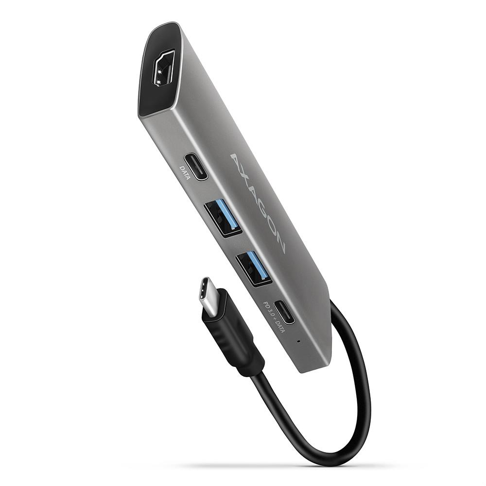 I/O HUB USB-C 5IN1/0.2M HMC-5G2 AXAGON — изображение 3