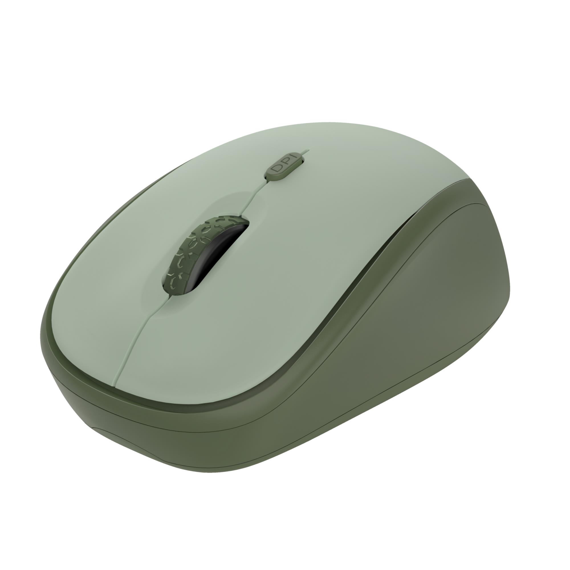 MOUSE USB OPTICAL WRL YVI+/GREEN 24552 TRUST — изображение 3