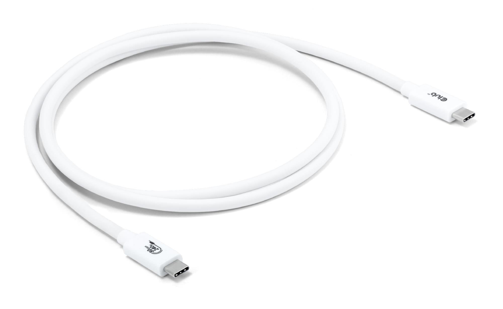 CABLE USB-C TO USB-C 1.2M/WHITE CAC-1572 CLUB3D - Pilt 3