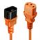 CABLE POWER IEC EXTENSION 0.5M/ORANGE 30473 LINDY - Image 2