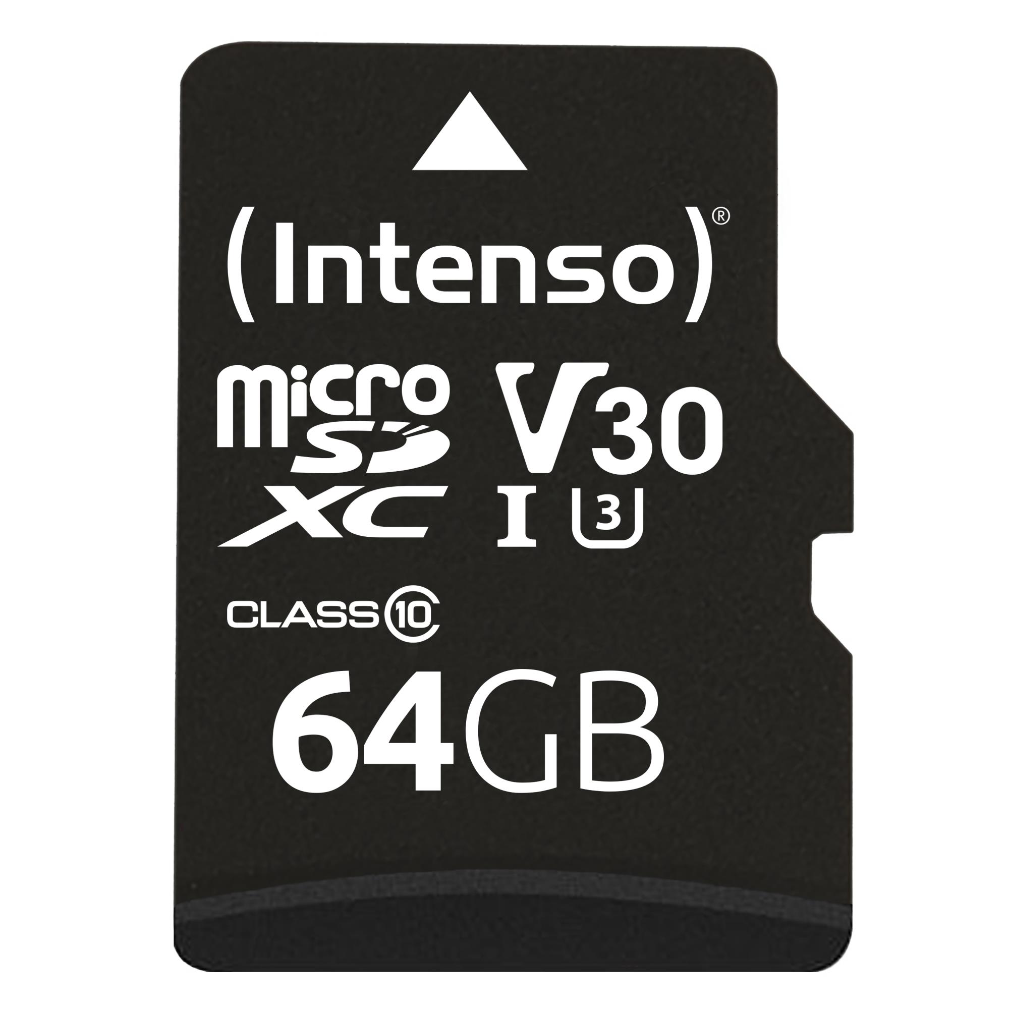 MEMORY MICRO SDXC 64GB C10/W/ADAPTER 3433490 INTENSO - Pilt 3