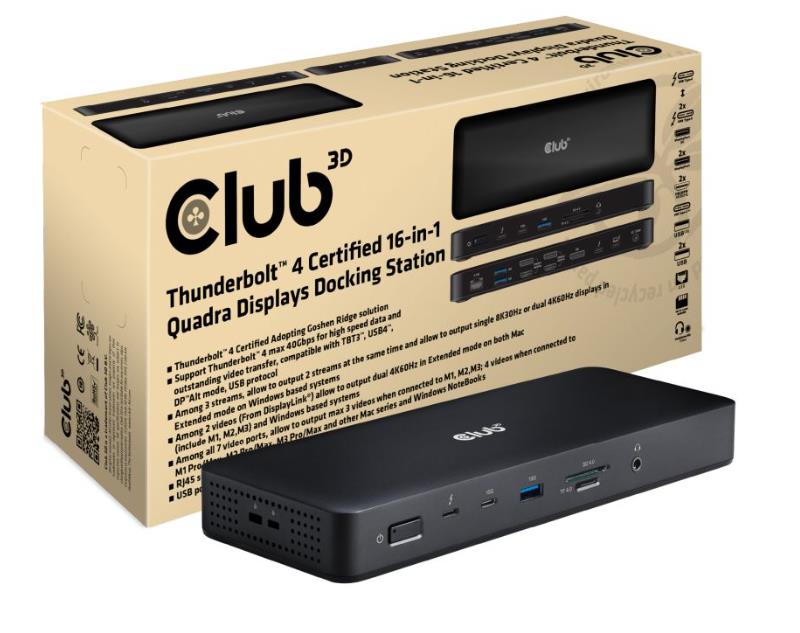 NB ACC DOCKING STATION 16IN1/THUNDERBOLT CSV-1583 CLUB3D - Image 7