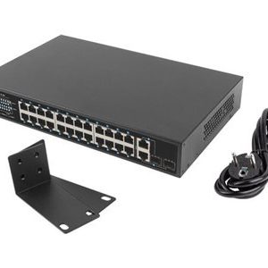 LANBERG Switch rack RSFE-24P-2C-250